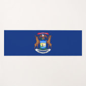 Flagge von Michigan (US-Staat) Yogamatte (Vorderseite (Horizontal))