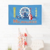 Flagge von Milwaukee (Wisconsin) Banner (Insitu)