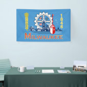 Flagge von Milwaukee (Wisconsin) Banner (Messeveranstaltung)