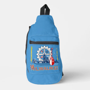 Flagge von Milwaukee, Wisconsin  Crossbody Bag