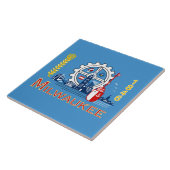 Flagge von Milwaukee (Wisconsin) Fliese (Seite)