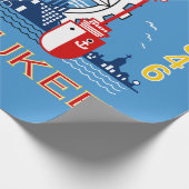 Flagge von Milwaukee (Wisconsin) Geschenkpapier (Ecke)