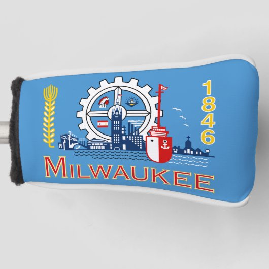Flagge von Milwaukee, Wisconsin Golf Headcover (Vorderseite)