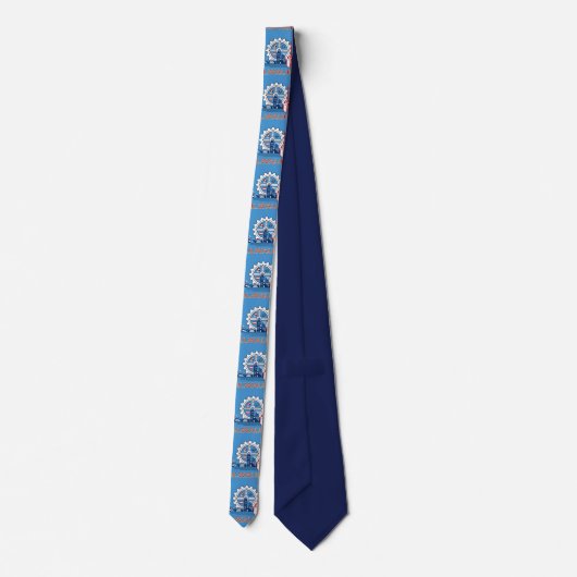 Flagge von Milwaukee, Wisconsin Neck Tie Krawatte (Rückseite)