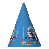 Flagge von Milwaukee, Wisconsin Partyhütchen (Rechts)