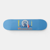 Flagge von Milwaukee, Wisconsin Skateboard (Horizontal)