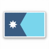 Flagge von Minnesota Aufkleber (Vorderseite)