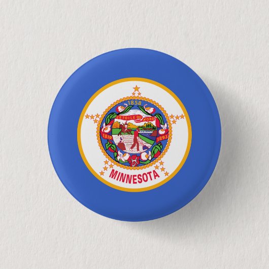 Flagge von Minnesota, Flagge von Minnesota Button (Vorderseite)