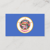 Flagge von Minnesota, Flagge von Minnesota Visitenkarte (Vorderseite)