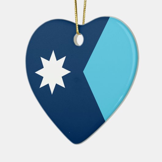 Flagge von Minnesota Keramik Ornament (Links)