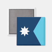 Flagge von Minnesota Magnet (Vorderseite/Rückseite)