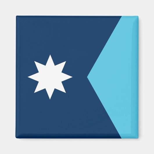 Flagge von Minnesota Magnet (Vorne)