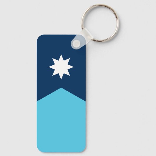 Flagge von Minnesota Schlüsselanhänger (Rückseite)