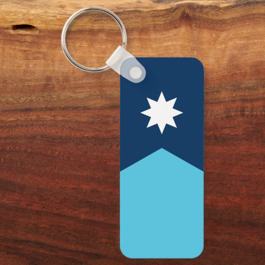 Flagge von Minnesota Schlüsselanhänger (Vorderseite)