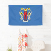 Flagge von Minsk (Belarus) Banner (Insitu)
