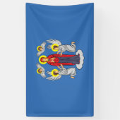 Flagge von Minsk (Belarus) Banner (Vertikal)