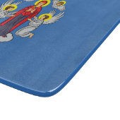 Flagge von Minsk (Belarus) Schneidebrett (Ecke)