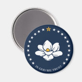 Flagge von Mississippi (2020) Magnet (Vorderseite/Rückseite)