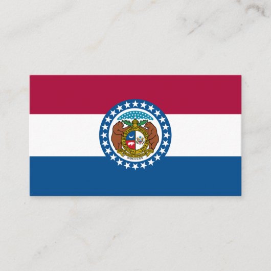 Flagge von Missouri, Flagge von Missouri Visitenkarte (Vorderseite)