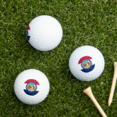Flagge von Missouri Golfball (Insitu Gras)
