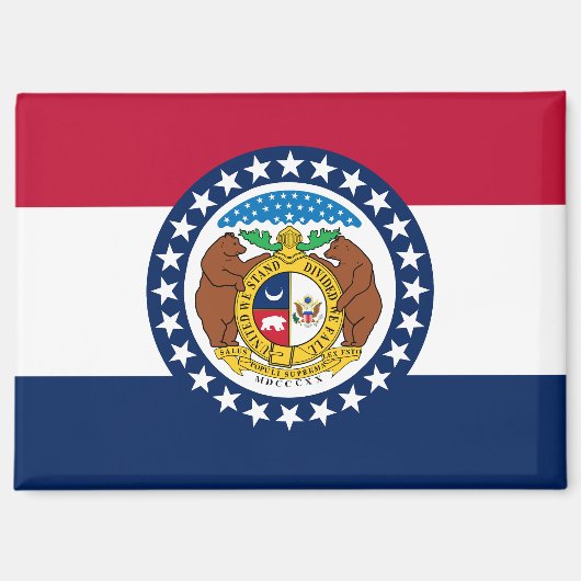 Flagge von Missouri Magnet (Vorderseite)