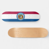 Flagge von Missouri Skateboard (Horizontal)