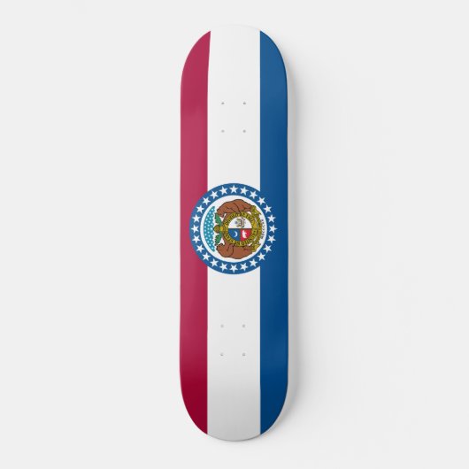 Flagge von Missouri Skateboard (Vorderseite)