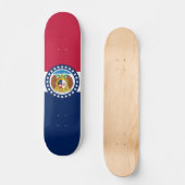 Flagge von Missouri Skateboard (Vorderseite)
