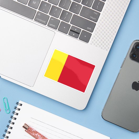 Flagge von Mohéli, Afrika Aufkleber (Laptop mit iPhone)