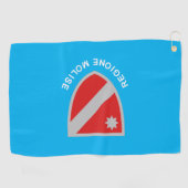Flagge von Molise (Italien) Golfhandtuch (Horizontal)