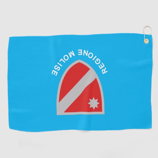 Flagge von Molise (Italien) Golfhandtuch (Horizontal)