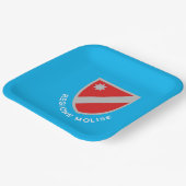 Flagge von Molise (Italien) Pappteller (Gewinkelt)