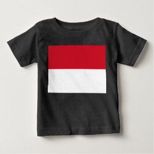 Flagge von Monaco Baby T-shirt