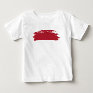 Flagge von Monaco Baby T-shirt