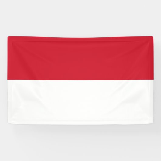 Flagge von Monaco Banner (Horizontal)