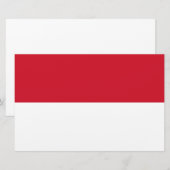 Flagge von Monaco Briefpapier (Vorne/Hinten)