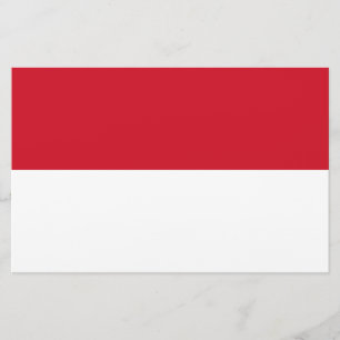 Flagge von Monaco Briefpapier