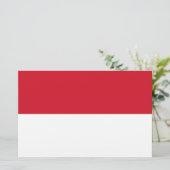 Flagge von Monaco Briefpapier (Stehend Vorderseite)