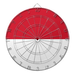 Flagge von Monaco Dartscheibe