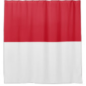 Flagge von Monaco Duschvorhang (Vorderseite)