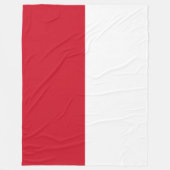 Flagge von Monaco Fleecedecke (Vorderseite)