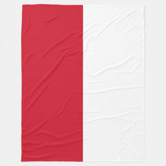 Flagge von Monaco Fleecedecke (Vorderseite)