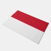 Flagge von Monaco Fußmatte (Schrägansicht)