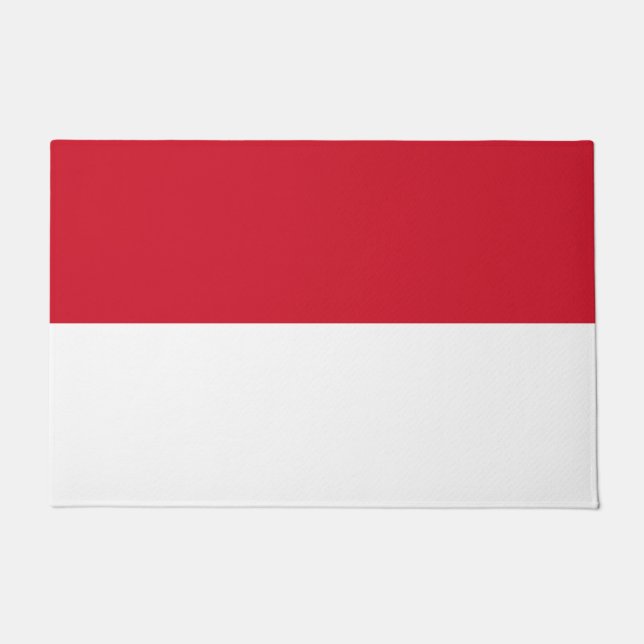 Flagge von Monaco Fußmatte (Vorderseite)