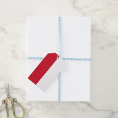 Flagge von Monaco Geschenkanhänger (Mit Garn)