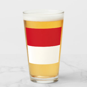 Flagge von Monaco Glas