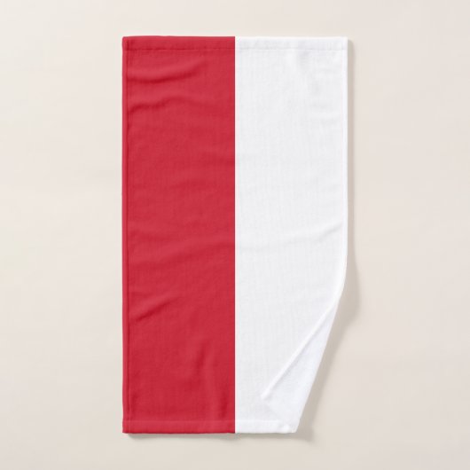 Flagge von Monaco Handtuch (Handtuch)