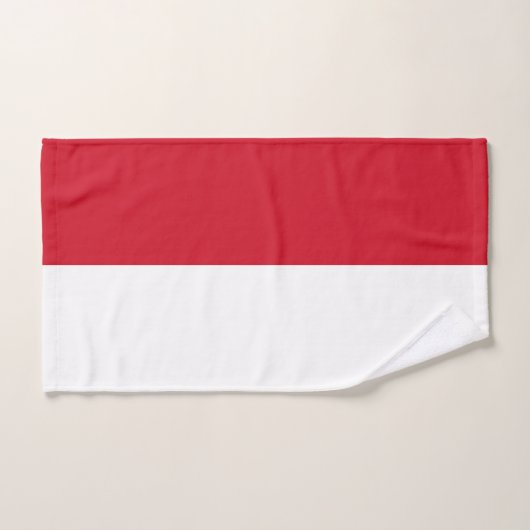 Flagge von Monaco Handtuch (Handtuch)