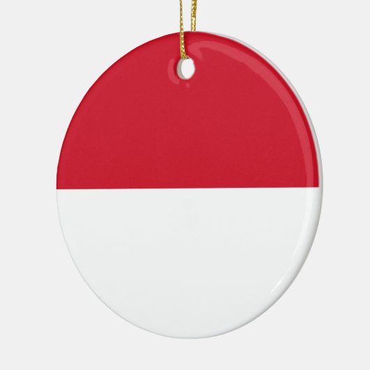 Flagge von Monaco Keramik Ornament (Links)