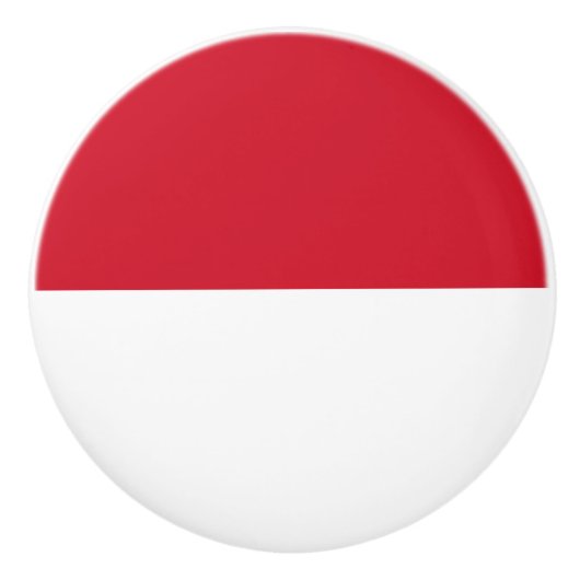 Flagge von Monaco Keramikknauf (Vorderseite)